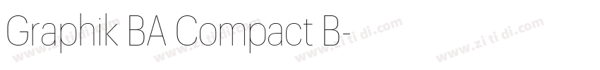 Graphik BA Compact B字体转换